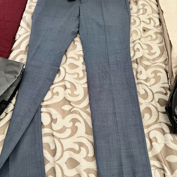 The Kooples Fitted Wool Blue Suit pants Size 46 FR/ 30 US Small NWT - Picture 7 of 12